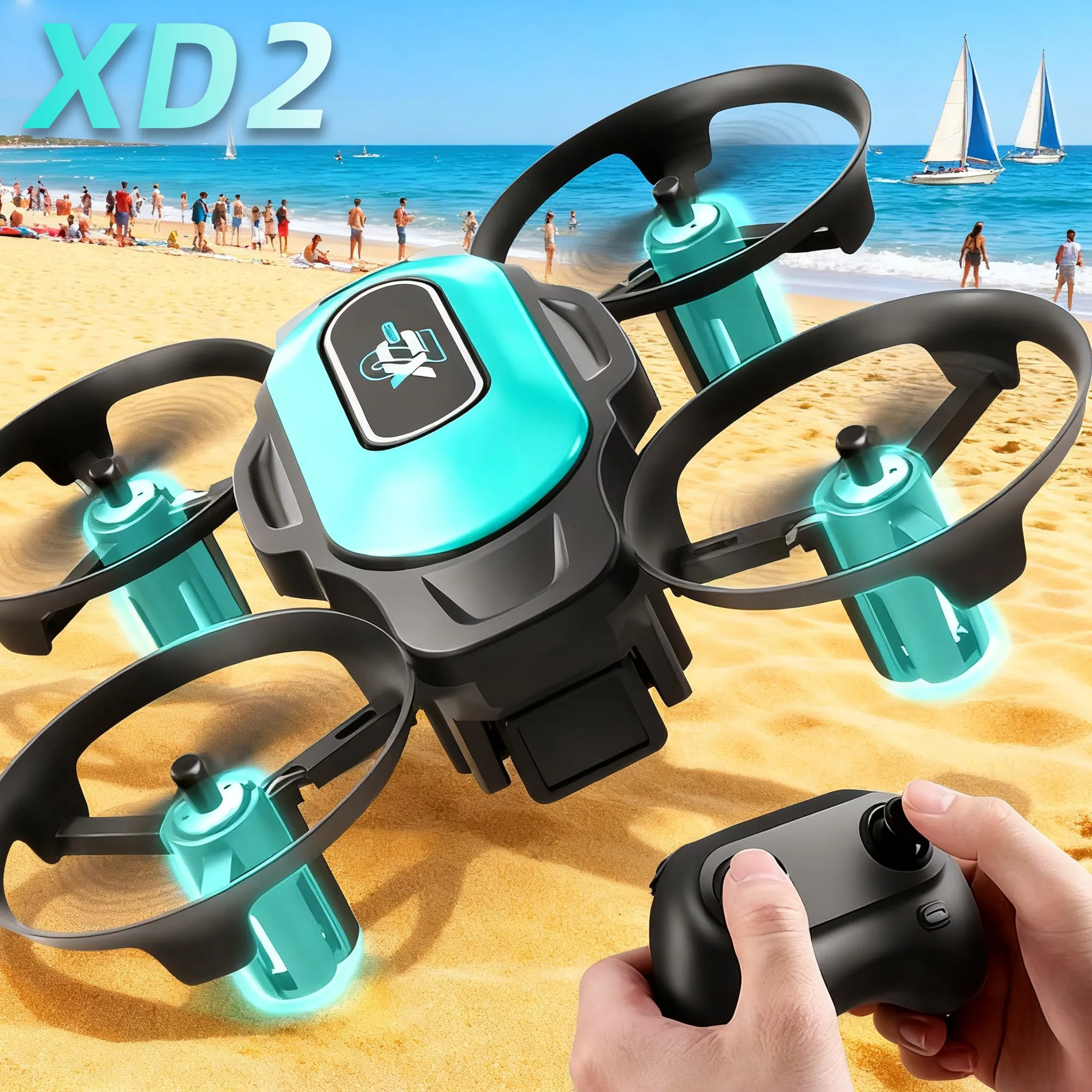 Drone Video Production - โดรนขนาดเล็ก XD2, 360 ° การพลิกตัวแบบสตั๊นท์ฟลาย, ไฟ