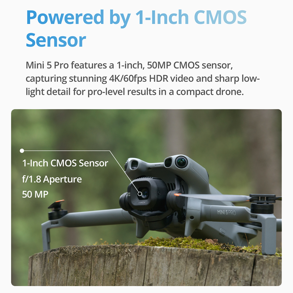 ชุดโดรน DJI Mini 5 Pro Fly Com - Drone Video Production บทวิจารณ์และราคา