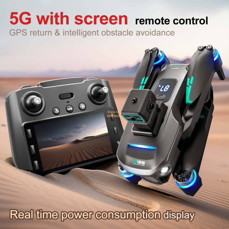 8K กล้องคู่ 5G WIFI FPV รีโมทค - Drone Lidar บทวิจารณ์และราคา